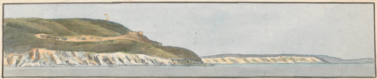 Dunmose, West by North (en af fem tegninger på en montering) af John Thomas Serres