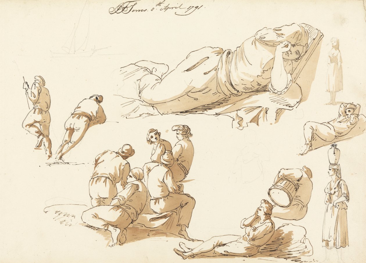 napolitanske fiskere af John Thomas Serres