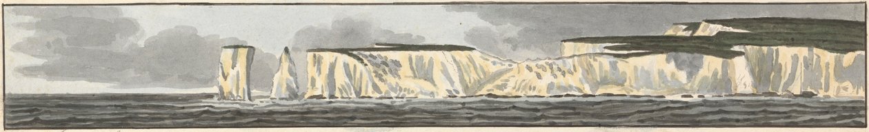 Old Harry, Swanage Bay af John Thomas Serres