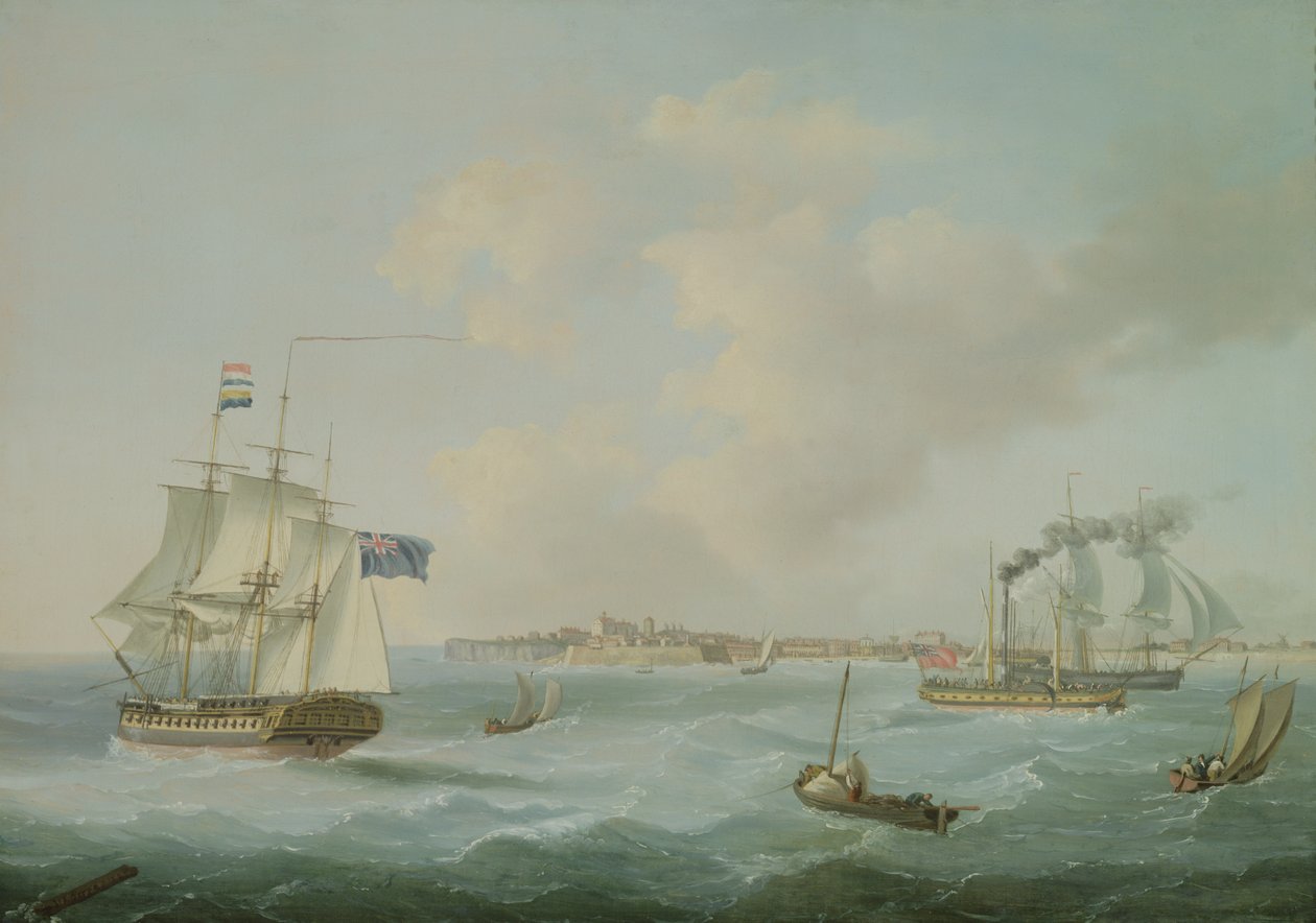 Forsendelse fra Margate, 1825 af John Thomas Serres