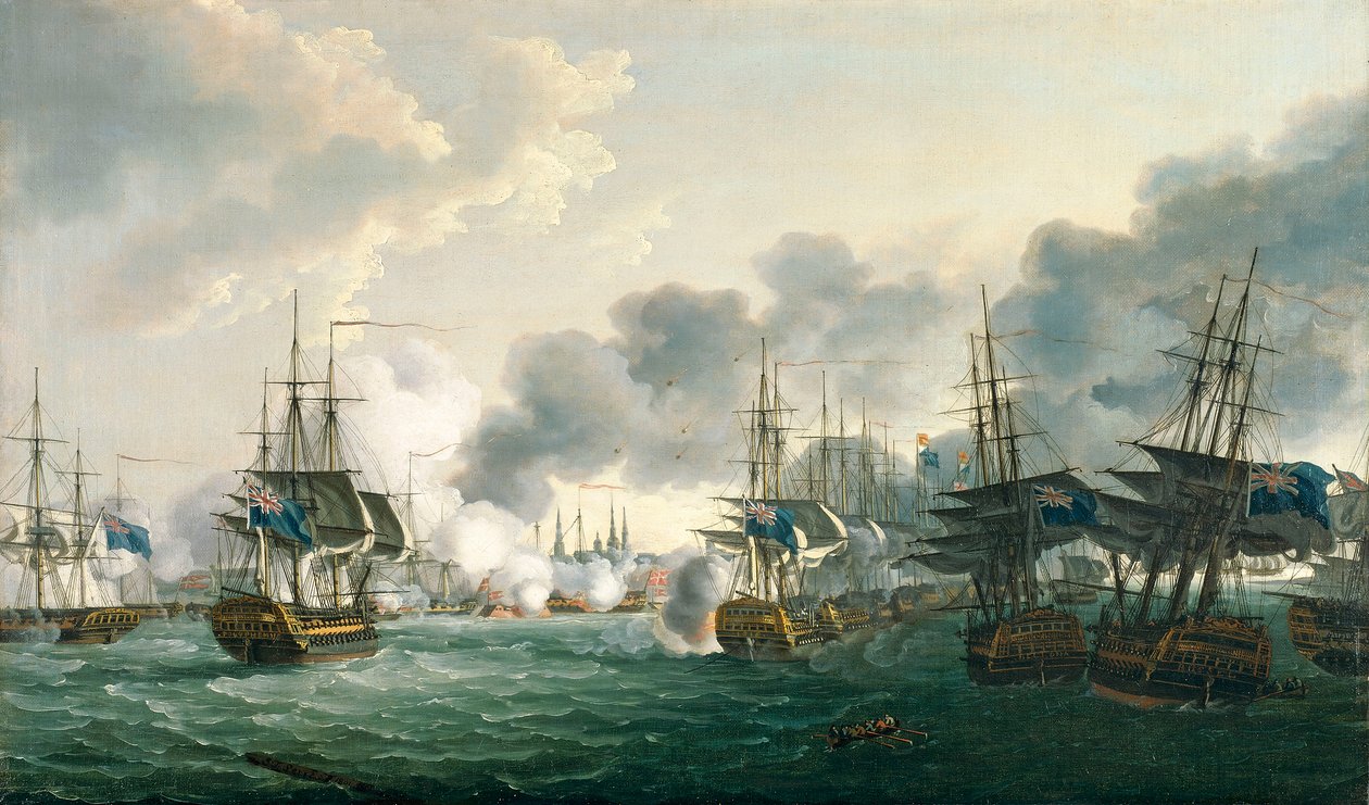 Slaget ved København, 2. april 1801 af John Thomas Serres