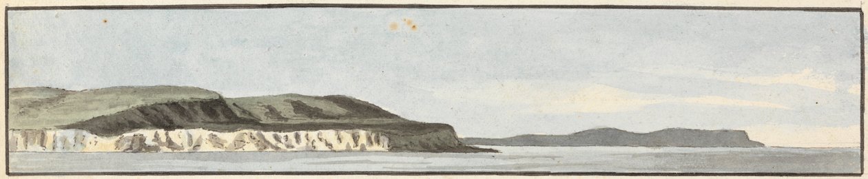 The Bill of Portland (en af tre tegninger på en montering) af John Thomas Serres