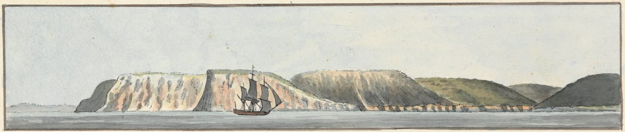 The Bolt Head, West North West (en af fem tegninger på en montering) af John Thomas Serres