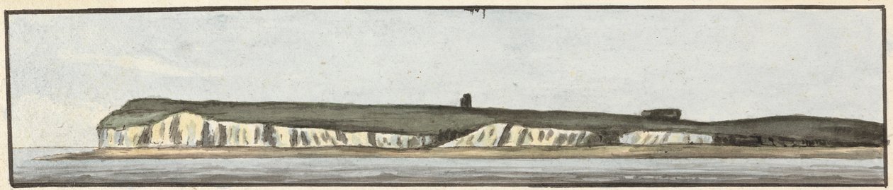 The North Foreland (en af tre tegninger på en montering) af John Thomas Serres