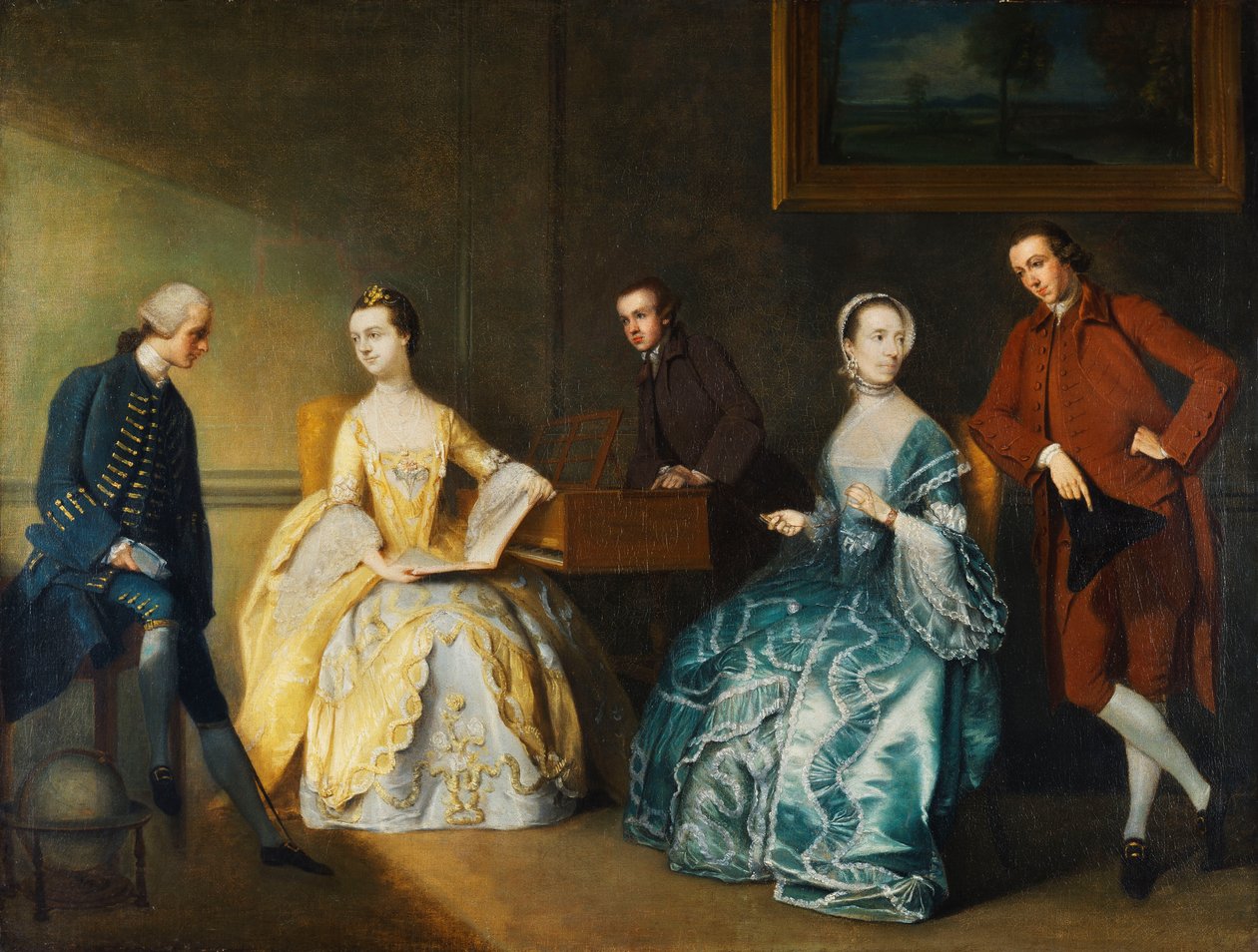 Et gruppeportræt af familien Chambers, af John Thomas Seton
