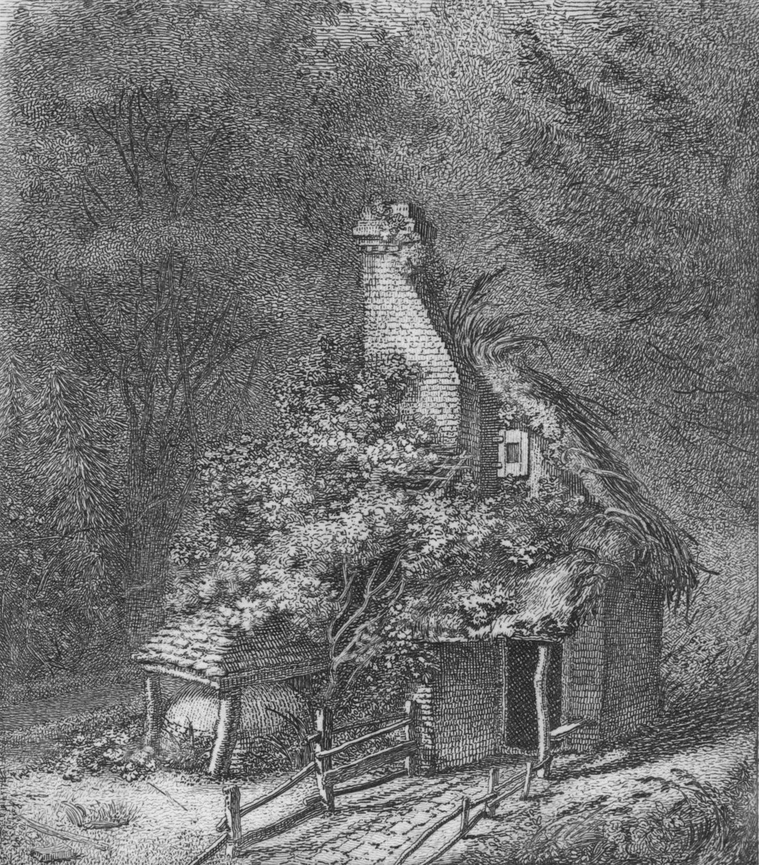 I Clandon, Surrey, 1797 af John Thomas Smith