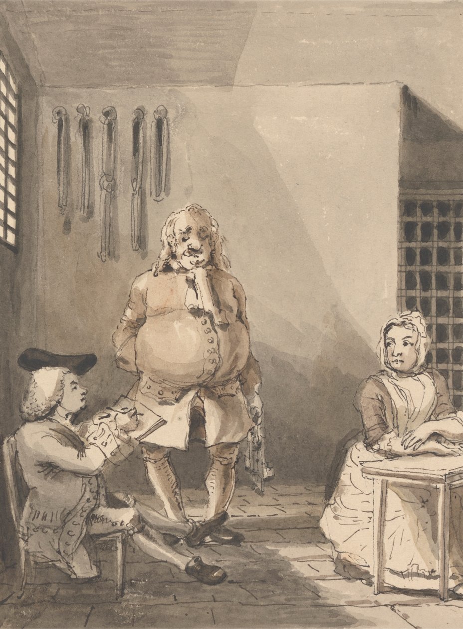 Hogarth-tegning Sarah Malcolm af John Thomas Smith