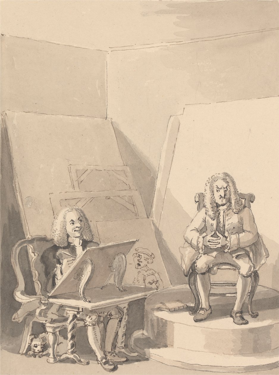 Hogarth laver et portræt af H. Fielding, for en boghandler, efter træk af Garrick, der lånte en af forfatterens parykker til det særlige formål. Der er ikke noget ægte portræt af ham af John Thomas Smith