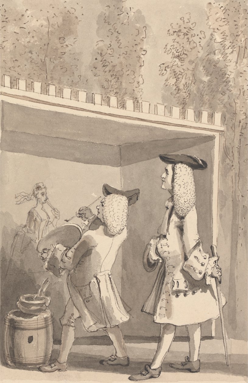 Hogarth-maleri i Vauxhall Gardens i nærvær af Jonathan Tyers af John Thomas Smith