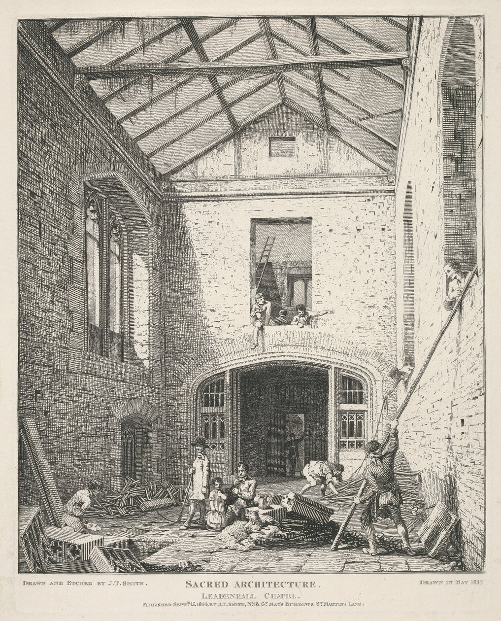 Leadenhall-kapellet af John Thomas Smith