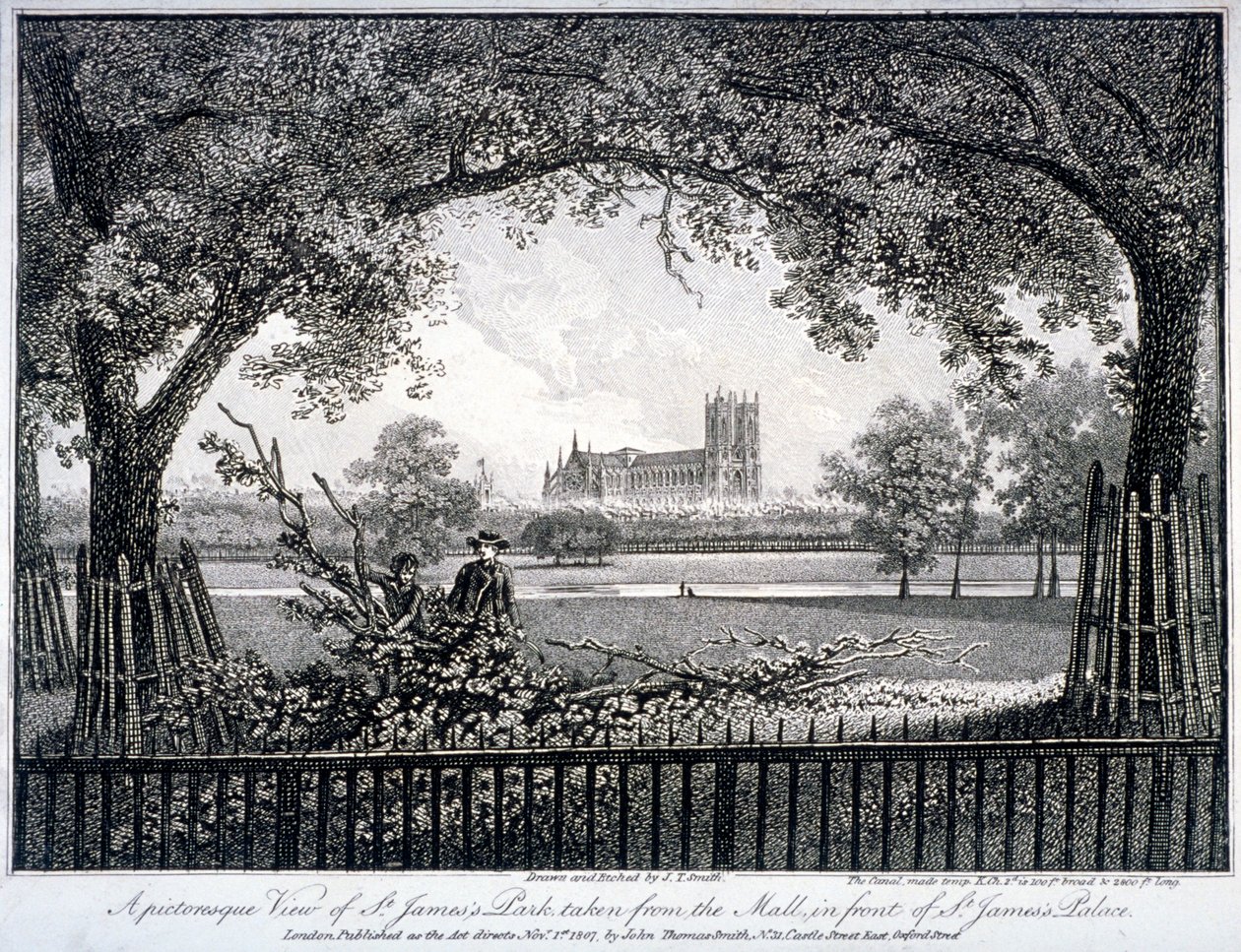 St James Park, fra indkøbscentret foran St James