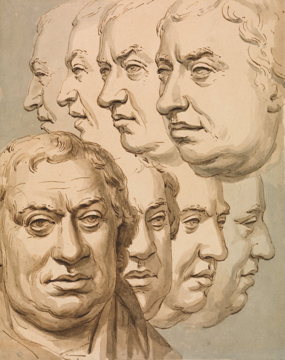 Studier efter busten af Samuel Johnson af John Thomas Smith