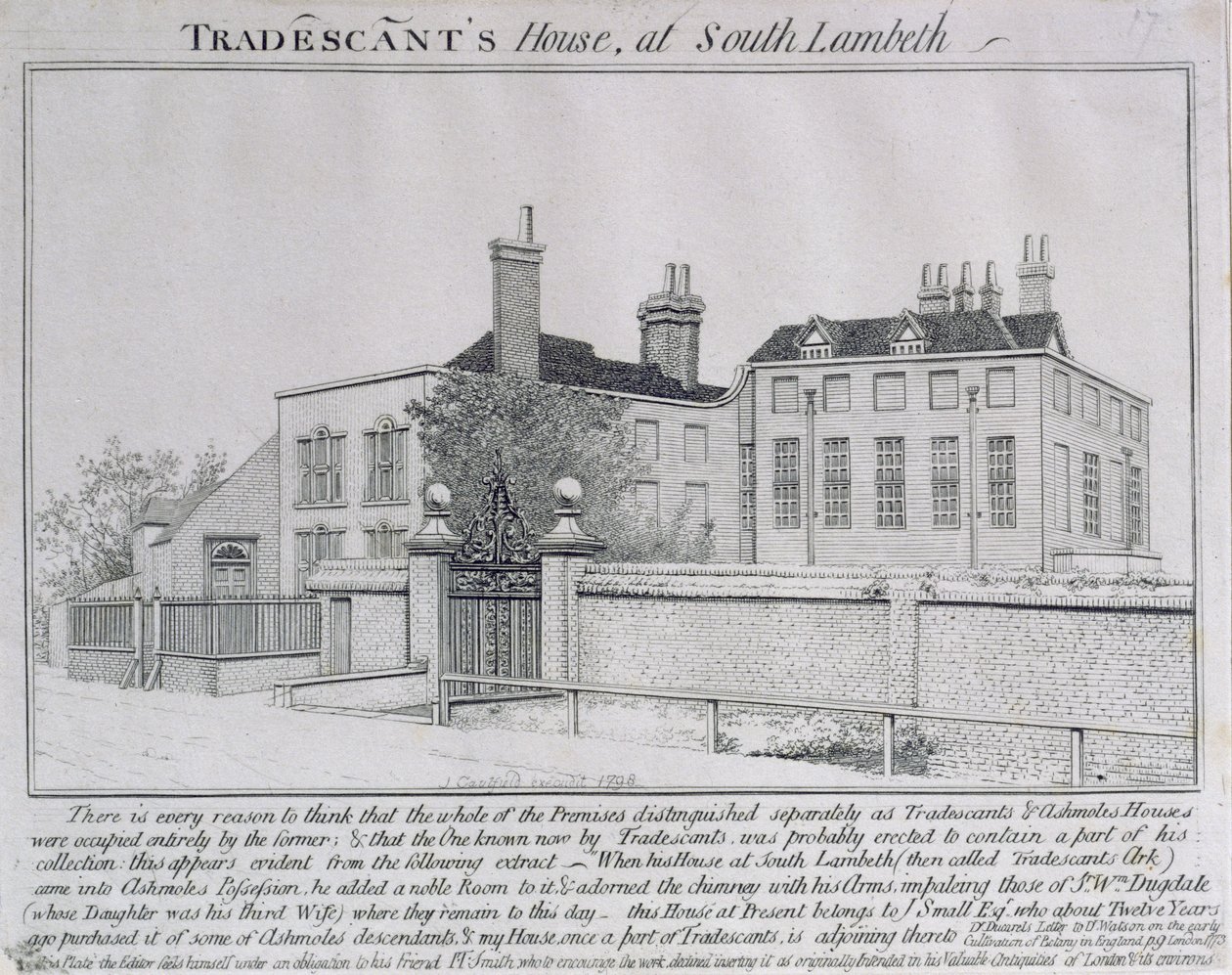Udsigt over Turret House, Lambeth, 1798 af John Thomas Smith