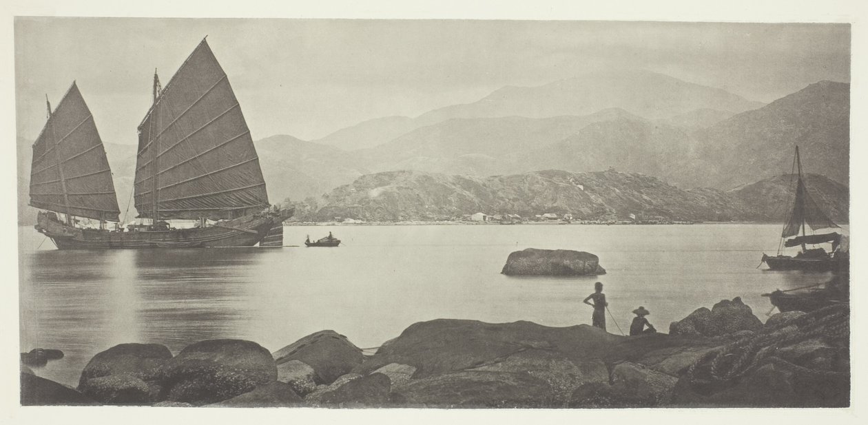 En Canton Trading Junk af John Thomson