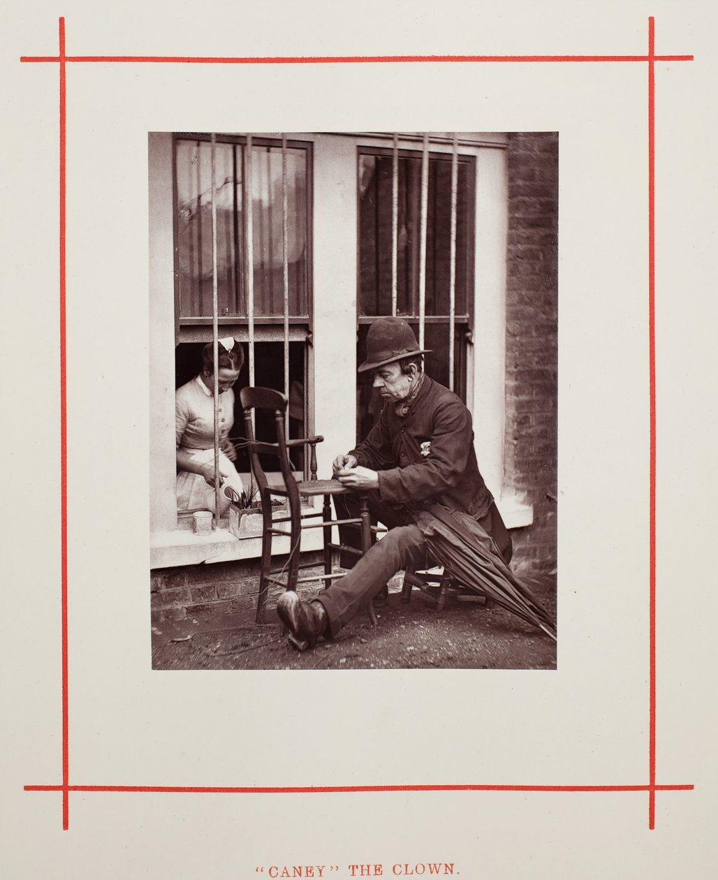 Caney the Clown, 1877. af John Thomson
