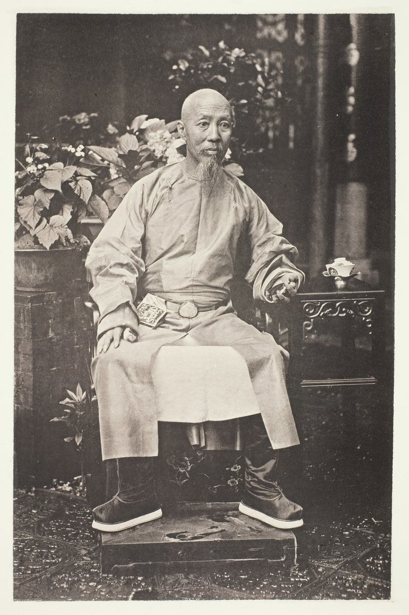 Jui-Lin, generalguvernør for de to Kwang-provinser, ca. 1868. af John Thomson