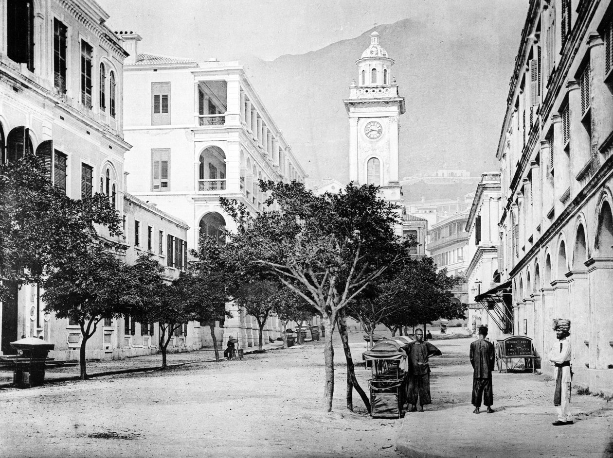Pedder Street Clock Tower, Hong Kong, ca. 1868-71 af John Thomson