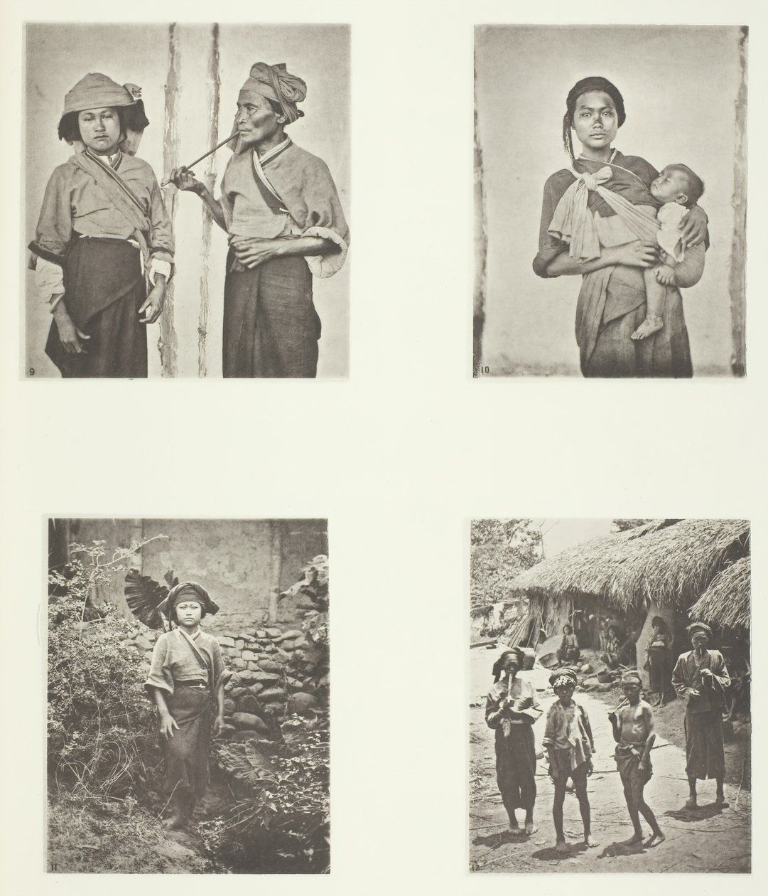 Pepohoan kvinder, måde at bære barn på, udklædning af Baksa kvinder, Lakoli, ca. 1868. af John Thomson