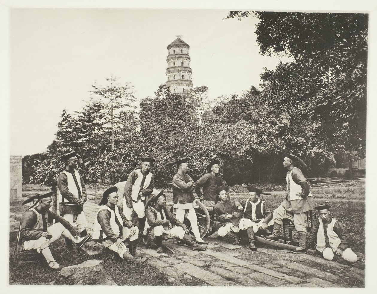 Tartarsoldater, ca. 1868. af John Thomson