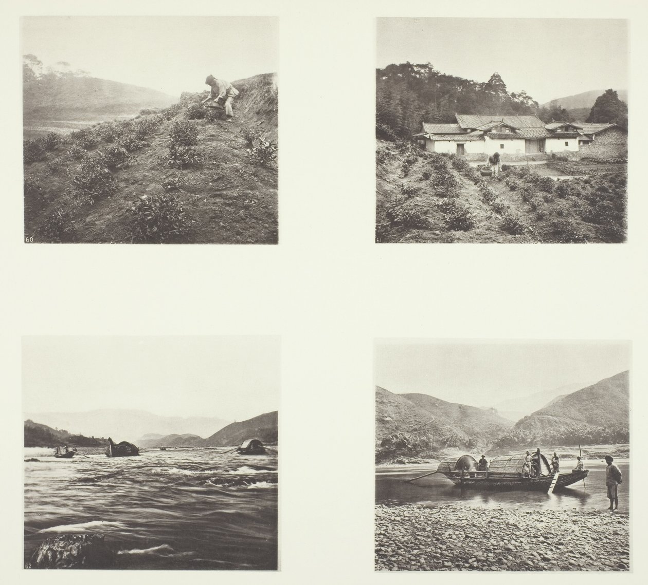 Teplanten; Teplanten; Yenping Rapids; En lille hurtiggående båd af John Thomson