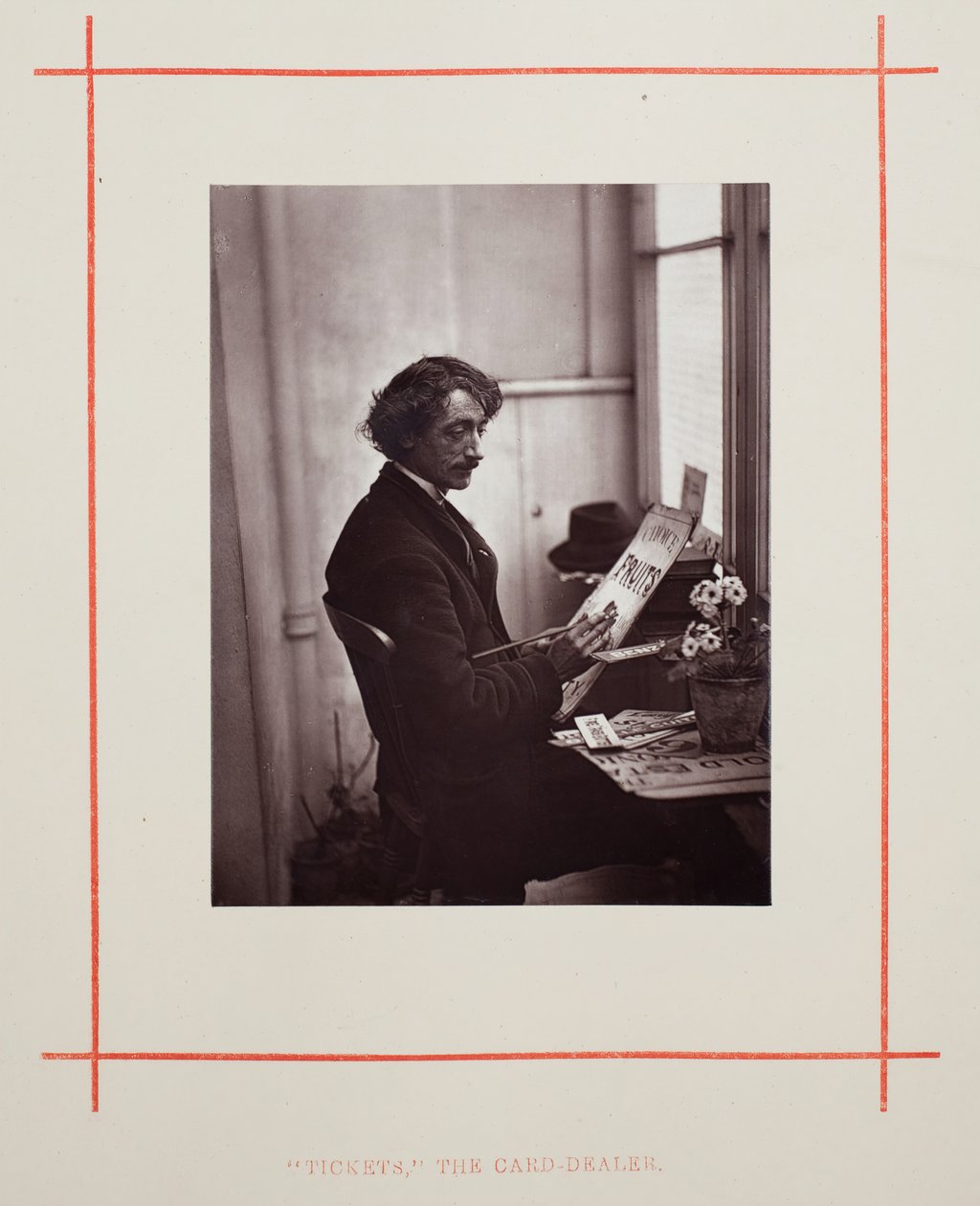 Billetter til korthandleren, 1877. af John Thomson