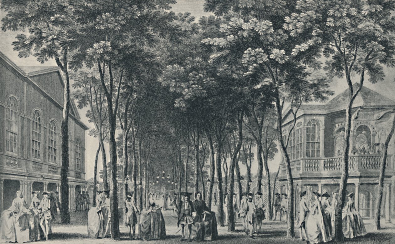 Society at the Marylebone Gardens, 1755, 1920 af John Tinney