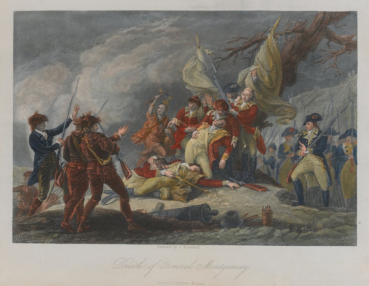 General Montgomerys død, 1775 af John Trumbull