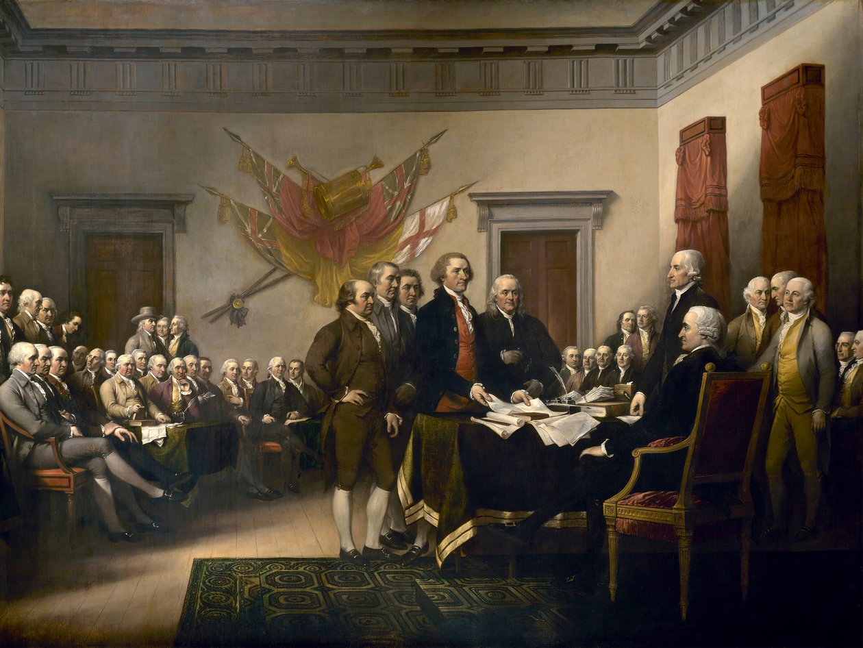 Uafhængighedserklæring af John Trumbull
