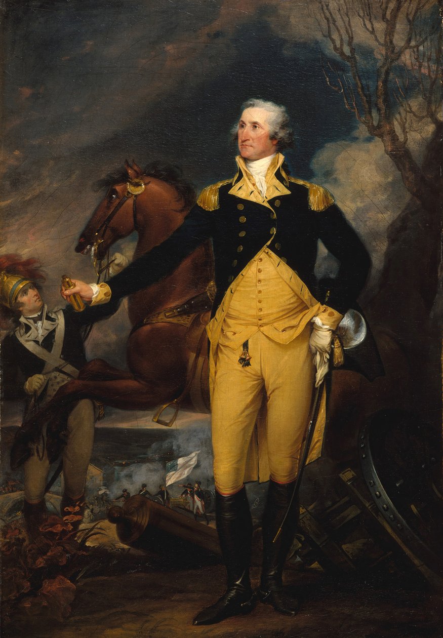 George Washington før slaget ved Trenton, ca. 1792-94. af John Trumbull
