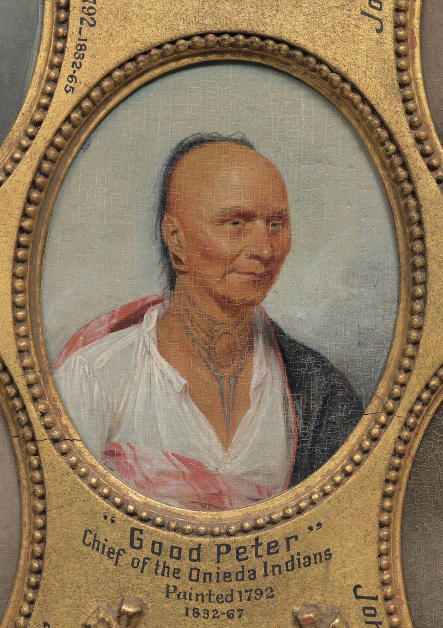 „Guter Peter“, Häuptling der Oneida-Indianer (ca. 1717-1793) af John Trumbull