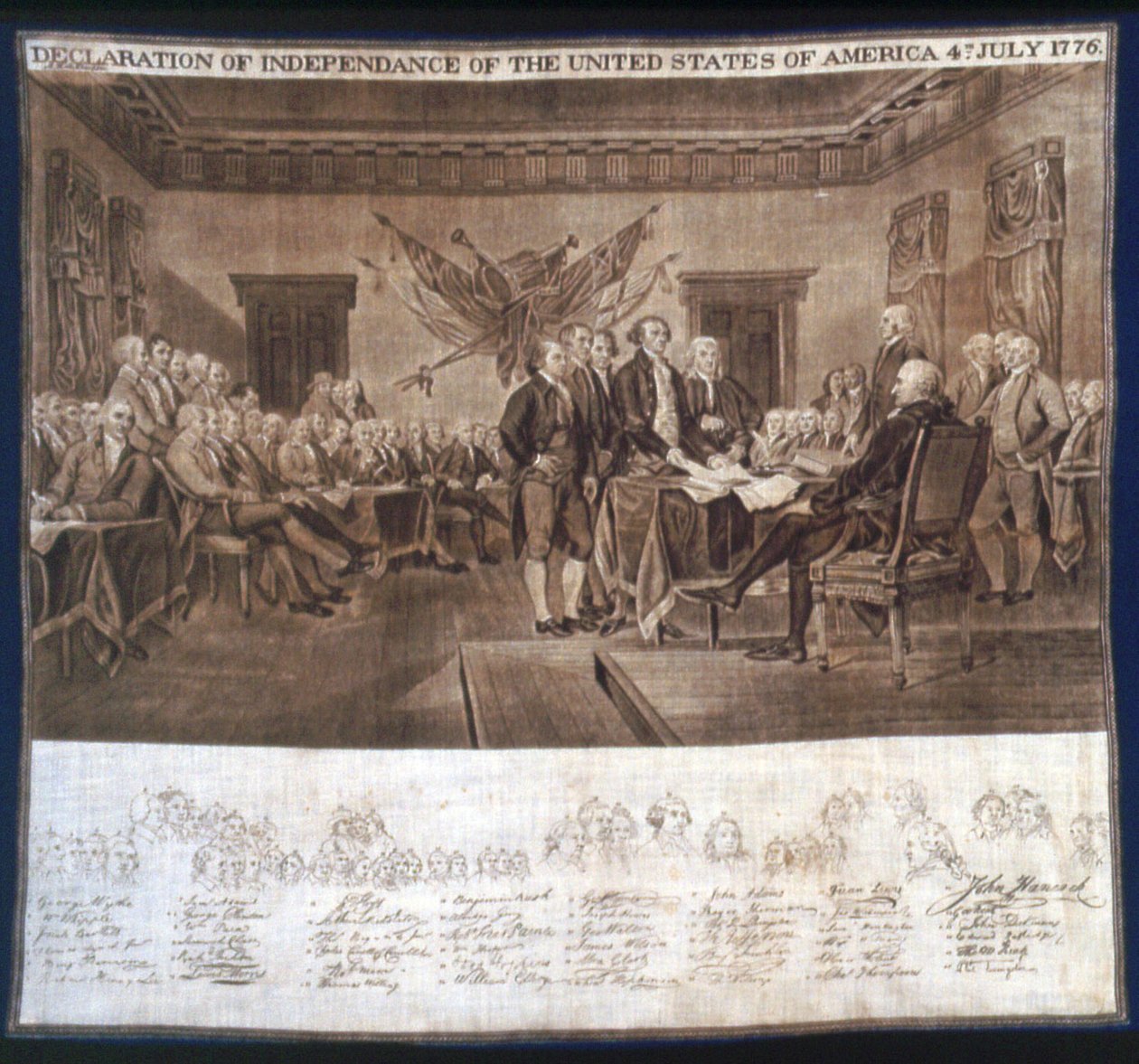 Lommetørklæde af John Trumbull