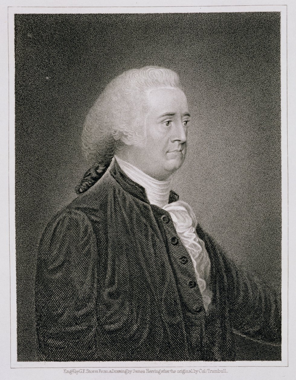 John Rutledge (1739-1800), graveret af G.F. Storm (fl.c.1834) efter en tegning af originalen af James Herring (1794-1867) af John Trumbull