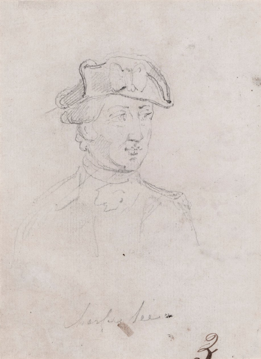 Generalmajor Charles Lee, undersøgelse for foreslået af John Trumbull