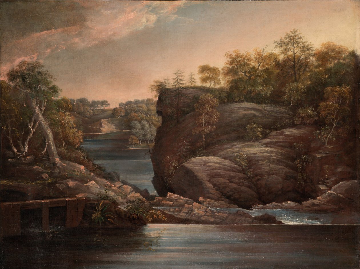 Norwich Falls (eller Yantic-vandfaldene ved Norwich) af John Trumbull