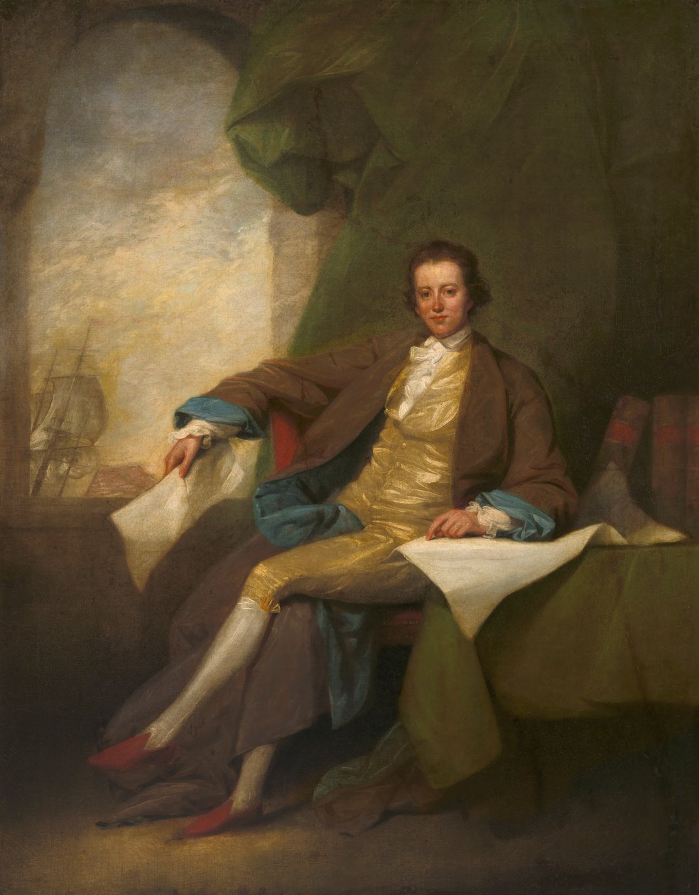 Samuel Blodget, ca. 1784. af John Trumbull