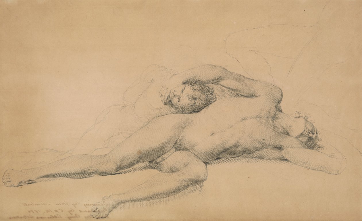 Studie til General Montgomerys død i angrebet på Quebec, 31. december 1775 af John Trumbull
