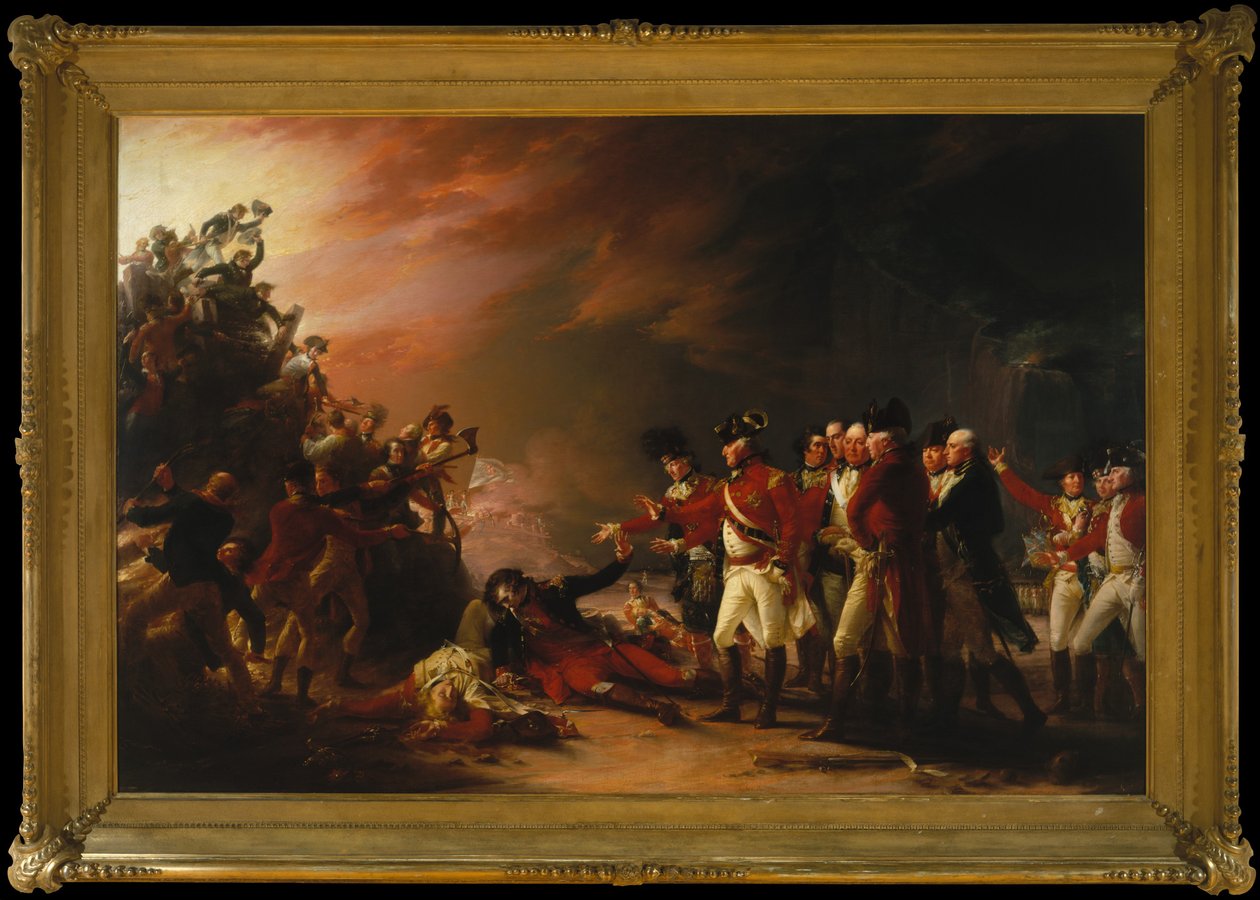 Sortien lavet af Garnisonen i Gibraltar, 1789 af John Trumbull