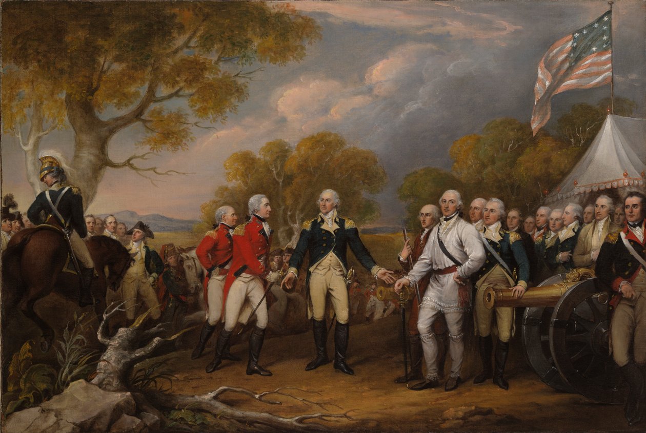 General Burgoynes overgivelse i Saratoga, 16. oktober 1777 af John Trumbull
