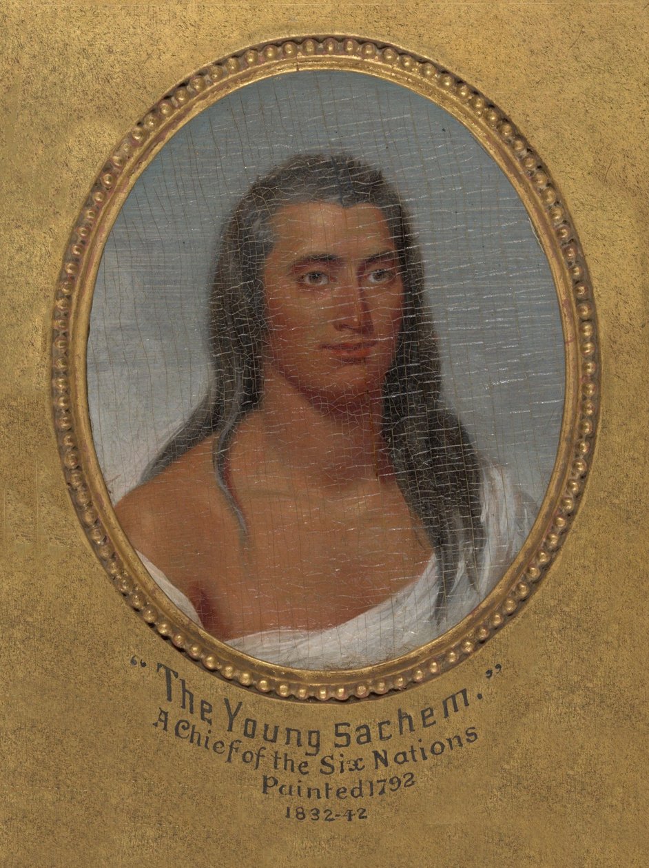 Der junge Sachem, ein Häuptling der Sechs Nationen af John Trumbull