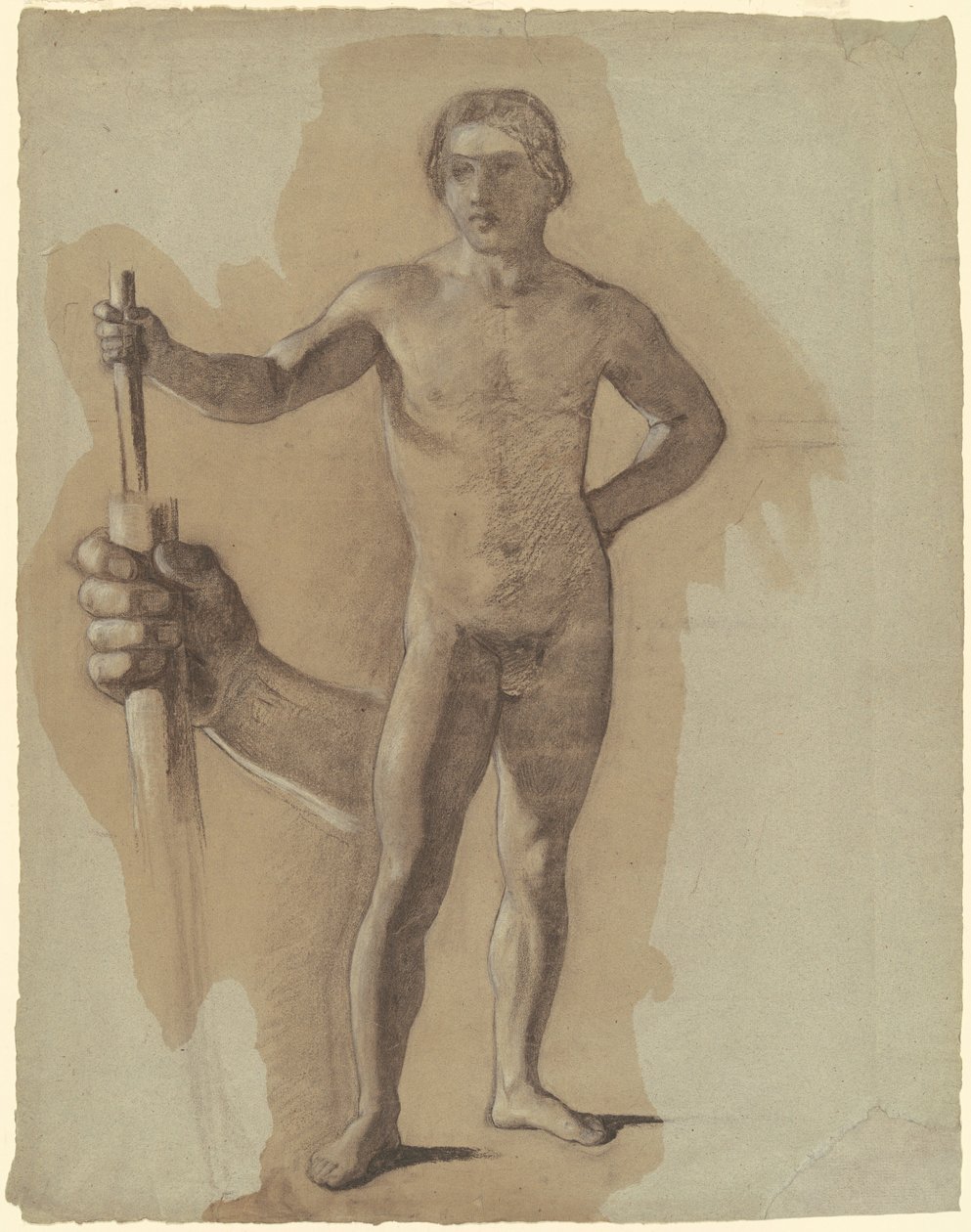 Studie til "The Landing of Columbus" af John Vanderlyn