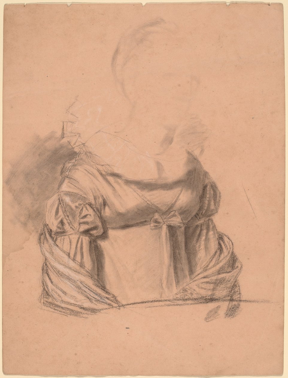 Studie af en kvindekjole af John Vanderlyn