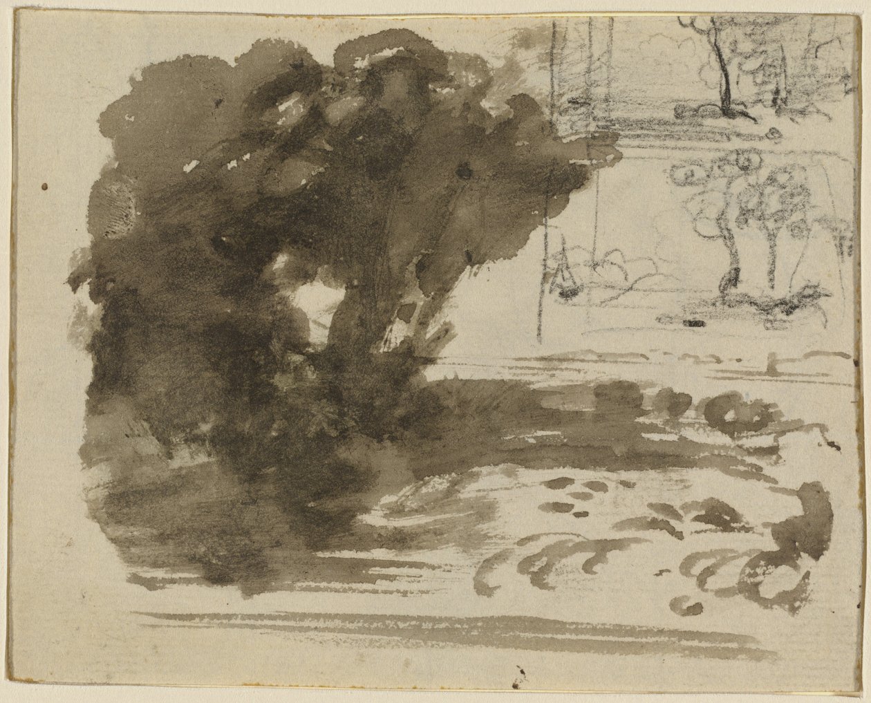 Et træbræt [recto] af John Varley