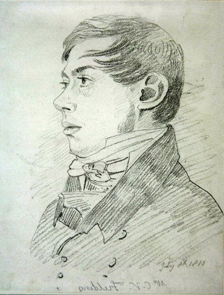 Anthony Vandyck Copley Fielding (1787-1855), 1810 (grafit på vævet papir) af John Varley
