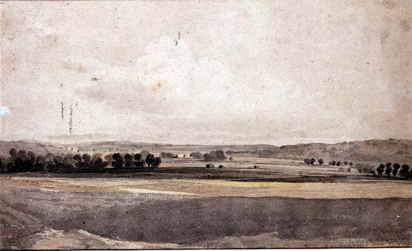 I nærheden af Handborough, Oxon af John Varley