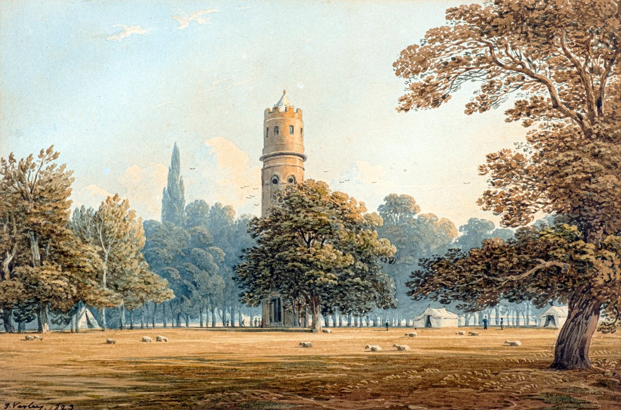 Tårnet i Berkhampstead af John Varley