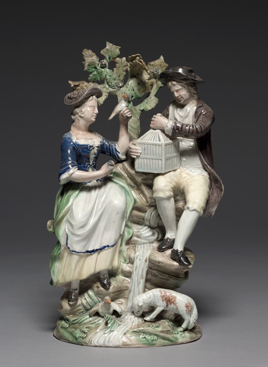 Group with Birdcage, made by Staffordshire Factory, c.1770dani af John Voyez