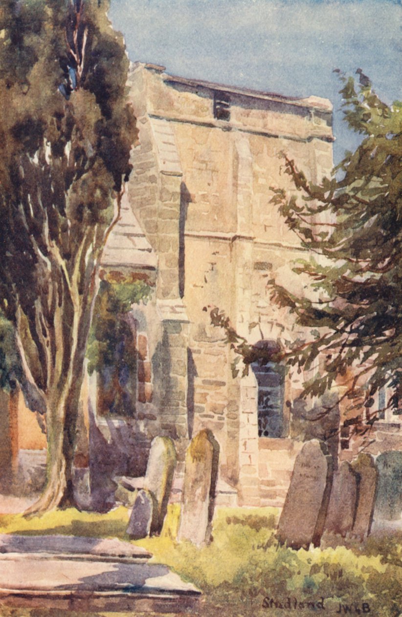 Studland (farvelitografi) af John W.G. Bond