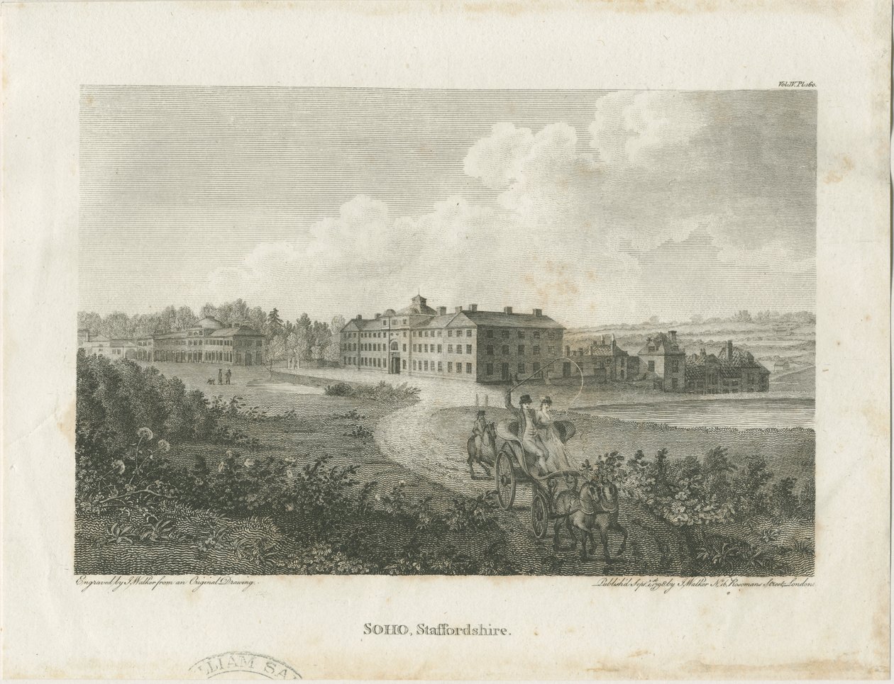 Soho Manufactory: stålgravering, nd [c 1798] af John Walker