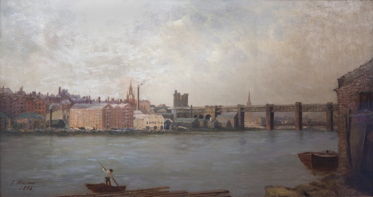 Newcastle upon Tyne fra sydvest, 1884 af John Wallace