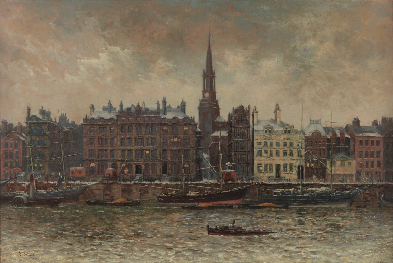 Quayside, Newcastle upon Tyne, 1886 af John Wallace